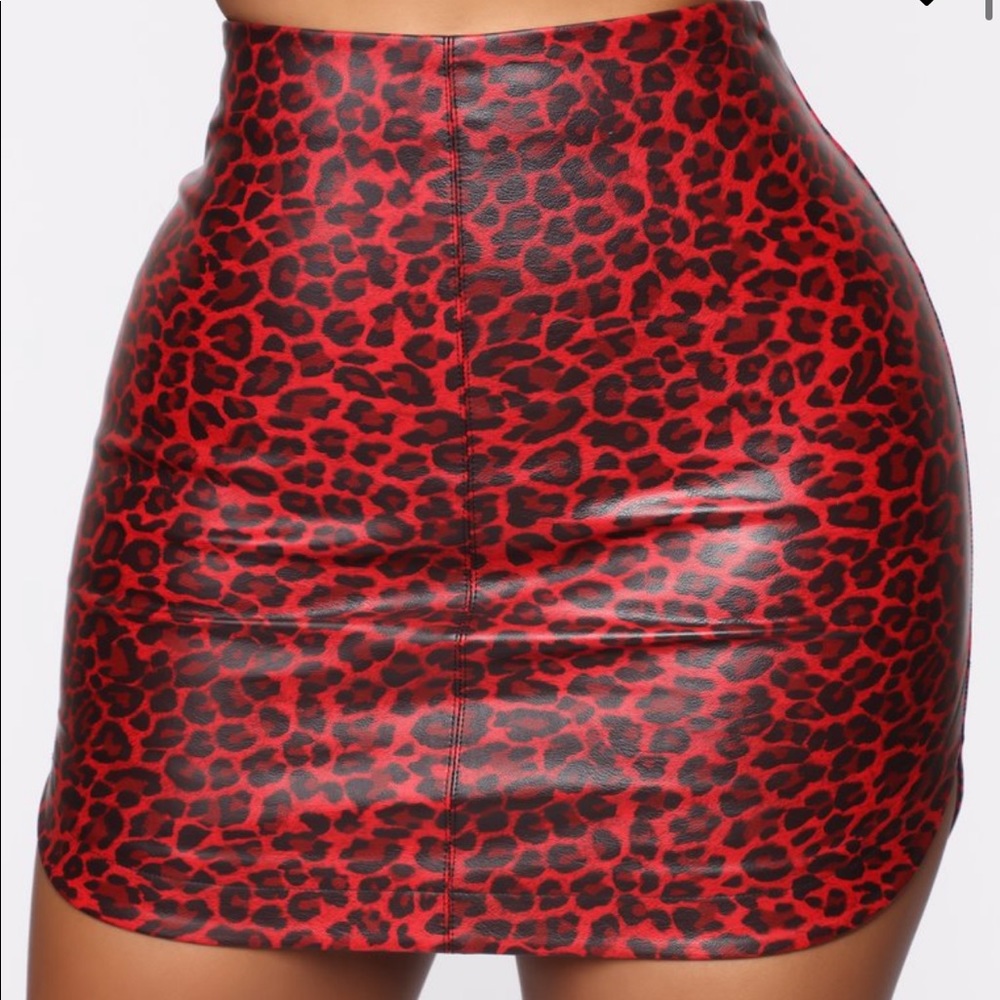 leather mini skirt